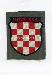 Wehrmacht Heer Ärmelschild der kroatischen Freiwilligen in der Wehrmacht