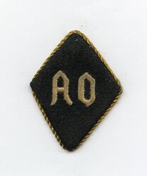 Ärmelraute für Angehörige der NSDAP-Ausolandsorganisation "AO"