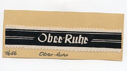 Ärmelband der Volkssturm-Abteilung "Ober-Ruhr"