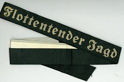 Kriegsmarine Mützenband "Flottentender Jagd"