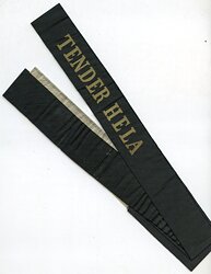 Reichsmarine Mützenband "Tender Hela"