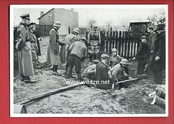 SS / Polizei - Propaganda-Postkarte - KWHW-1939/40 - Bilder vom Einsatz unserer Polizei im Osten