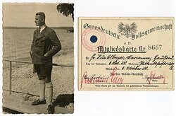III. Reich - NSDAP - Hermann Esser und die Grossdeutsche Volksgemeinschaft e.V. - Originalunterschrift mit Widmung