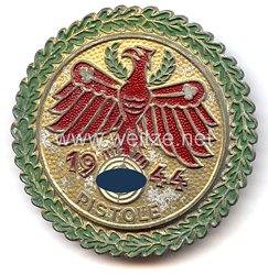 Standschützenverband Tirol-Vorarlberg - Gaumeisterabzeichen 1944 in Gold mit Eichenlaubkranz 