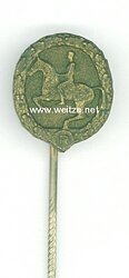 Deutsches Reiterabzeichen in Bronze - Miniatur