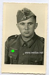 Portraitfoto, Angehöriger eines deutschen Infanterieregiment der Wehrmacht