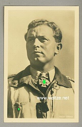 Luftwaffe - Portraitpostkarte von Ritterkreuzträger Major Walter Oesau