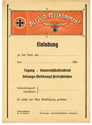 Nationalsozialistischer Reichskriegerbund - Einladungskarte