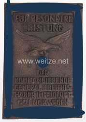 Luftwaffe Eiserne Ehrenplakette des Feldluftgau Norwegen