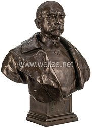 Reichskanzler Fürst Otto von Bismarck - überlebensgroße Bronzebüste