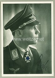 Luftwaffe - Faksimileunterschrift von Ritterkreuzträger Major Helmut Wick