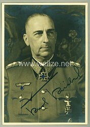 Heer - Faksimileunterschrift von Ritterkreuzträger Generalmajor Karl Kriebel