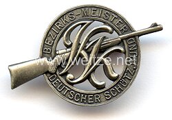 Deutscher Schützenbund ( DSB ) - Abzeichen " Bezirks-Meister "