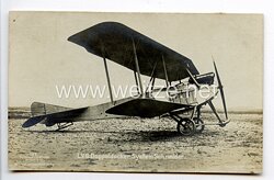 Fliegerei 1. Weltkrieg - Fotopostkarte  - Deutsche Flugzeugtypen " L.V.G.-Doppeldecker "