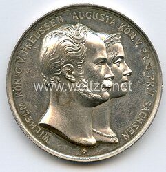 Preussen Nicht tragbare Medaille als Geschenk zur silbernen Hochzeit des Freiherrn Szczepanski .