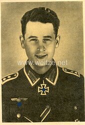 Heer - Propaganda-Postkarte von Ritterkreuzträger Oberfeldwebel Reinhardt