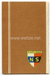 III. Reich - Tschecheslowakei - Narodni Sourucenstvi ( NS ) - Mitgliedsausweis für einen Mann des Jahrgangs 1894