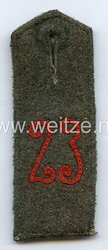 Preußen 1. Weltkrieg Einzel Schulterklappe feldgrau Mannschaft im Infanterie-Regiment von Winterfeldt (2. Oberschlesisches) Nr. 23