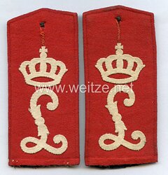 Hessen-Darmstadt Paar Schulterklappen für Mannschaften im Leibgarde-Infanterie-Regiment (1. Großherzoglich Hessisches) Nr. 115