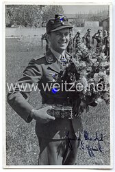 Luftwaffe - Originalunterschrift von Ritterkreuzträger Hauptmann Heinz Maetzel