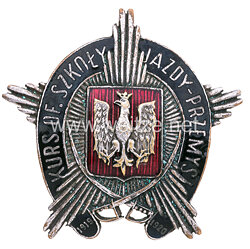 Polen 2. Weltkrieg Abzeichen der Militärfahrschule für Offiziere