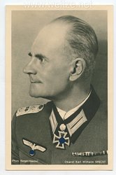 Heer - Portraitpostkarte von Ritterkreuzträger Oberst Karl Wilhelm Specht