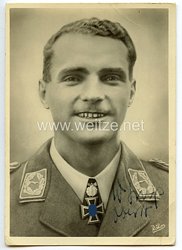 Luftwaffe - Originalunterschrift von Ritterkreuzträger Major Walter Storp