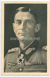 Heer - Portraitpostkarte von Ritterkreuzträger General der Gebirgstruppen Eduard Dietl