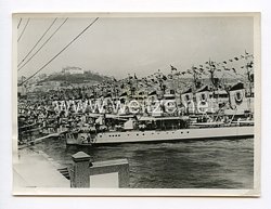 III. Reich Pressefoto. Zu Flottenparade in Neapel. 5.5.1938.