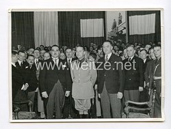III. Reich Pressefoto. Italienische Faschisten bei einem Treffen