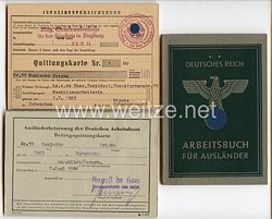 III. Reich - Arbeitsbuch für Ausländer 