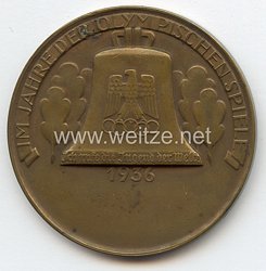 XI. Olympischen Spiele 1936 Berlin - bronzene Siegermedaille eines Sportclubs " Im Jahre der Olympischen Spiele 1936 "