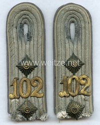 Wehrmacht Paar Schulterstücke für einen Reserve Hauptmann im Infanterie-Regiment 125