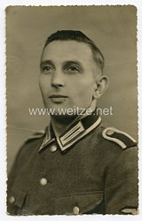 SS - Polizeidivision Portraitfoto, SS-Unterscharführer mit Feldbluse 