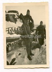 Wehrmacht Foto, Besatzung eines Panzerkampfwagen IV im Winter