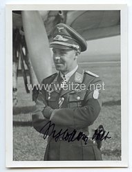 Luftwaffe - Originalunterschrift von Ritterkreuzträger Oberleutnant Heinrich Schlosser