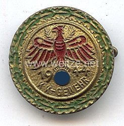 Standschützenverband Tirol-Vorarlberg - Gaumeisterabzeichen 1944 in Gold mit Eichenlaubkranz " KK-Gewehr "