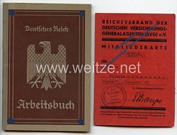 III. Reich - Reichsverband der Deutschen Versicherungsgeneralagenten ( RVG ) e.V. - Mitgliedskarte