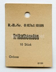 Wehrmacht Etikett für Trikothemd 