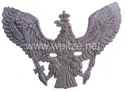Preußen feldgrauer Helmadler für eine Pickelhaube Mannschaften der Garde-Ulanen-Regimenter