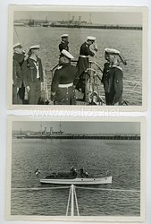 Kriegsmarine Pressefoto, Beiboot des Leichten Kreuzer 