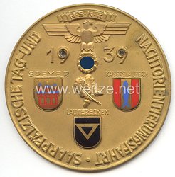 NSKK - nichttragbare Teilnehmerplakette - " NSKK Saarpfälzische Tag- und Nachtorientierungsfahrt Speyer-Kaiserslautern-Lauterecken 1939 "