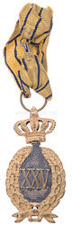 Königreich Rumänien Semnul onorific de 25 ani (Dienstauszeichnung für Offiziere für XXV Jahre)