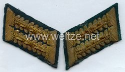 Wehrmacht Heer Paar Kragenspiegel für einen WH-Beamten im gehobenen Dienst beim OKH (Oberkommando des Heeres)