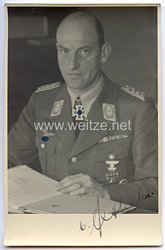Luftwaffe - Originalunterschrift von Ritterkreuzträger Generalmajor Walther v. Axthelm 