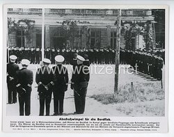 III. Reich - gedrucktes Pressefoto " Abschußwimpel für die Bordflak " 25.7.1944