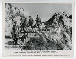III. Reich - gedrucktes Pressefoto " Auf Streife an der französisch - italienischen Grenze " 20.6.1944