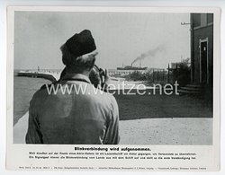 III. Reich - gedrucktes Pressefoto " Blinkverbindung wird aufgenommen " 24.10.1944