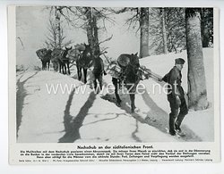 III. Reich - gedrucktes Pressefoto " Nachschub an der süditalienischen Front " 13.1.1944