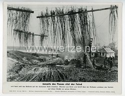 III. Reich - gedrucktes Pressefoto " Jenseits des Flusses sitzt der Feind " 19.5.1944